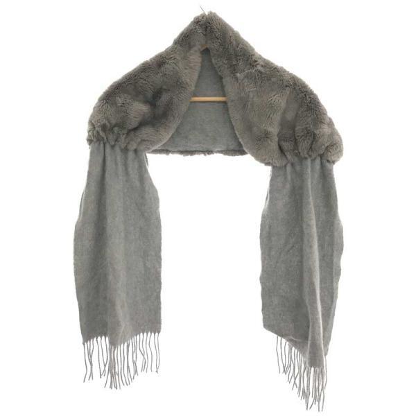 UNITED ARROWS ユナイテッドアローズ ファーストールマフラー グレー ITB8YTR13M4K拍卖