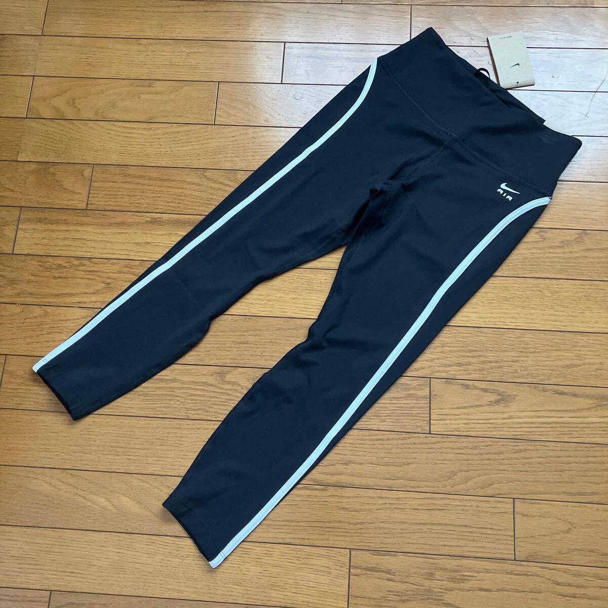 ♪新品タグ付 Nike ナイキ マルチSP エア ファスト ミッドライズタイツ 定価6,600円 黒 М ランニング トレーニング ヨガ ロングタイツ拍卖