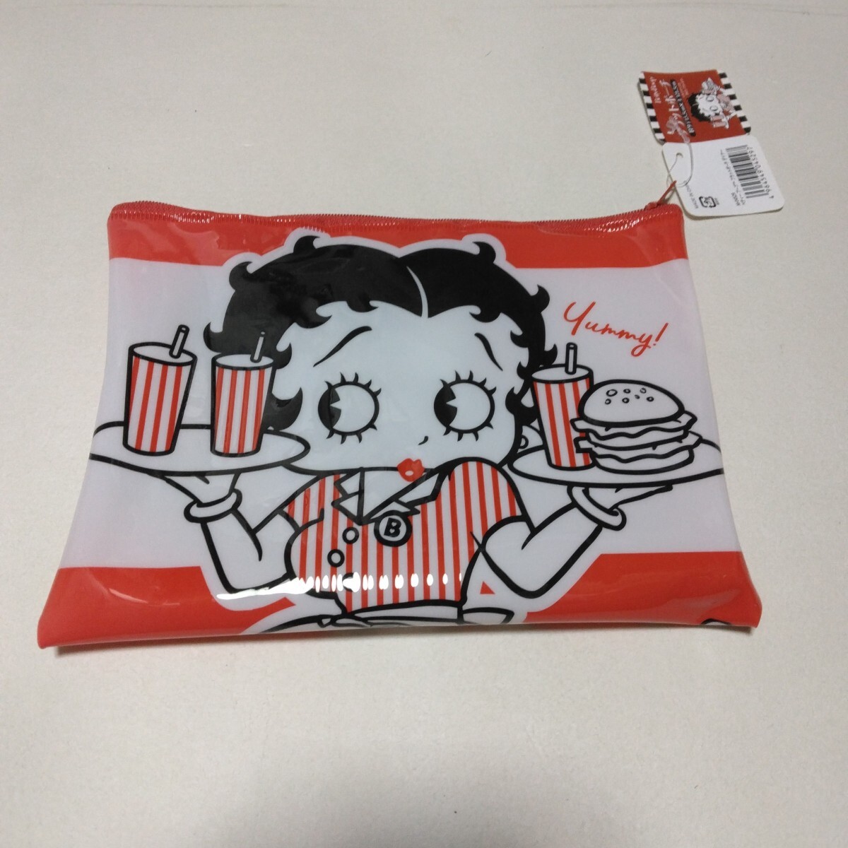 ベティーちゃん 関連グッズ ベティーブープフラットポーチ 当時品 保管品 未使用品 昭和レトロ風 小物入れ拍卖