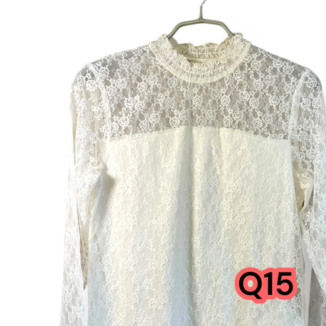 earth music&ecolgy(アースミュージックエコロジー) レースドッキングプルオーバー IVORY Mサイズ 1M33L1C0100拍卖