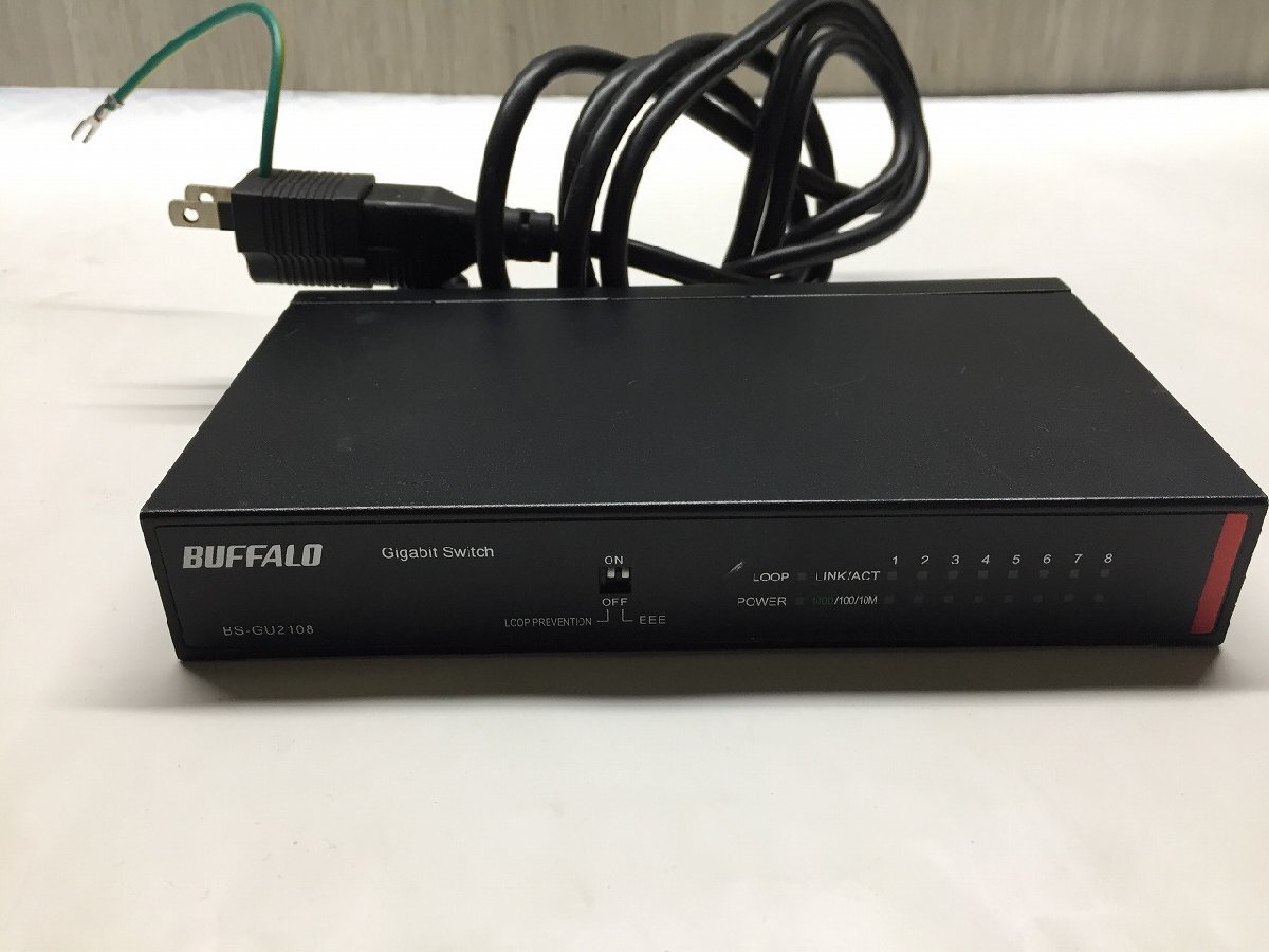◆BUFFALO ノンインテリジェントスイッチ BS-GU2108 8ポート 安定したネットワーク構築【E0114L9-1F-5】拍卖