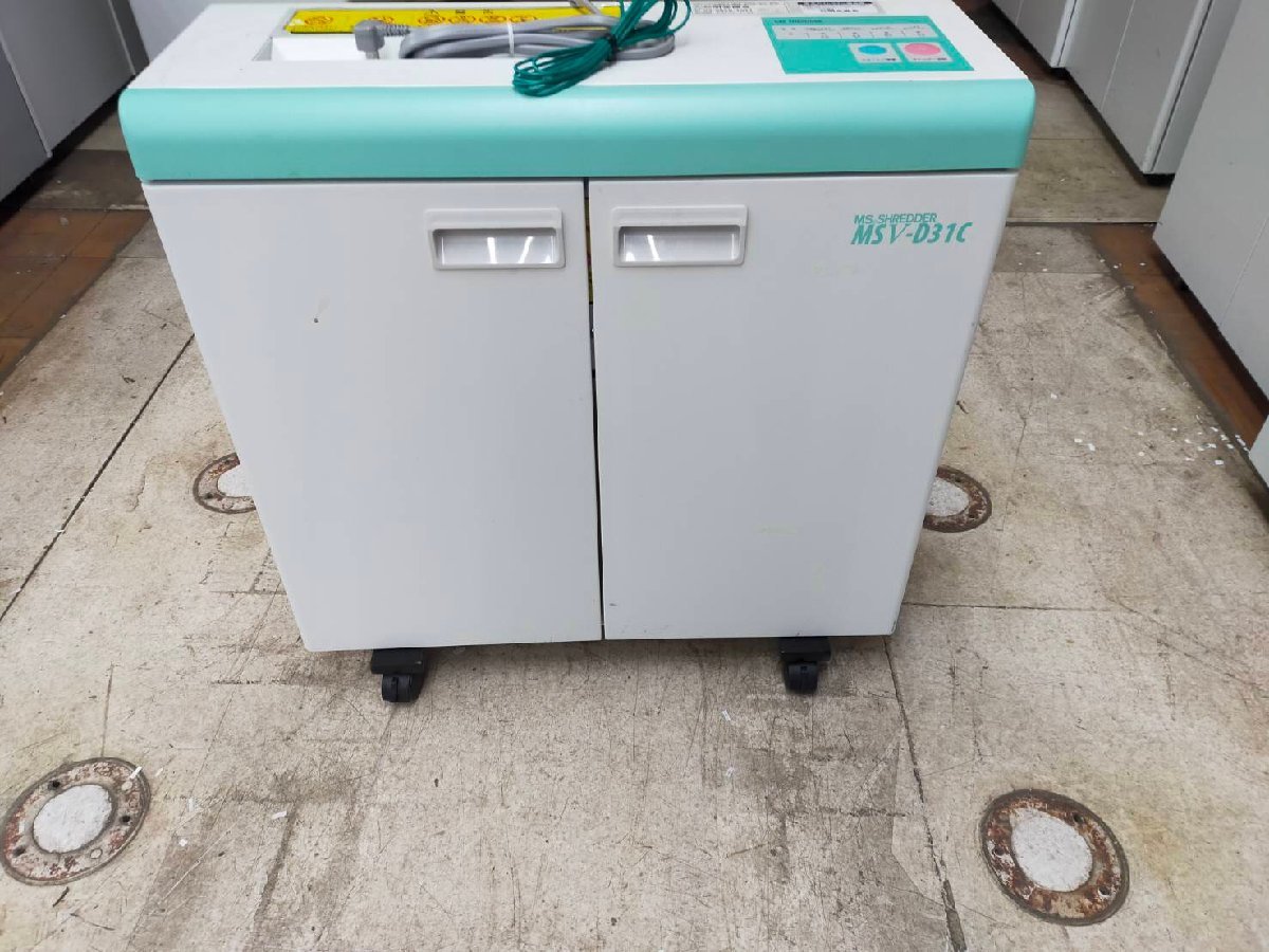 ■明光商会 【MSV-D31C】 MSシュレッダー A3対応 ワンカットクロス 薄型 最大裁断枚数15枚【C0128Z6BH】拍卖
