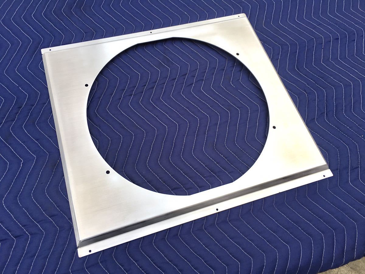 ★新品 ファンシュラウド サティン 電動ファン 電ファン クーラー 冷却 アメ車 シェビー ホットロッド アルミラジエター ラジエター拍卖