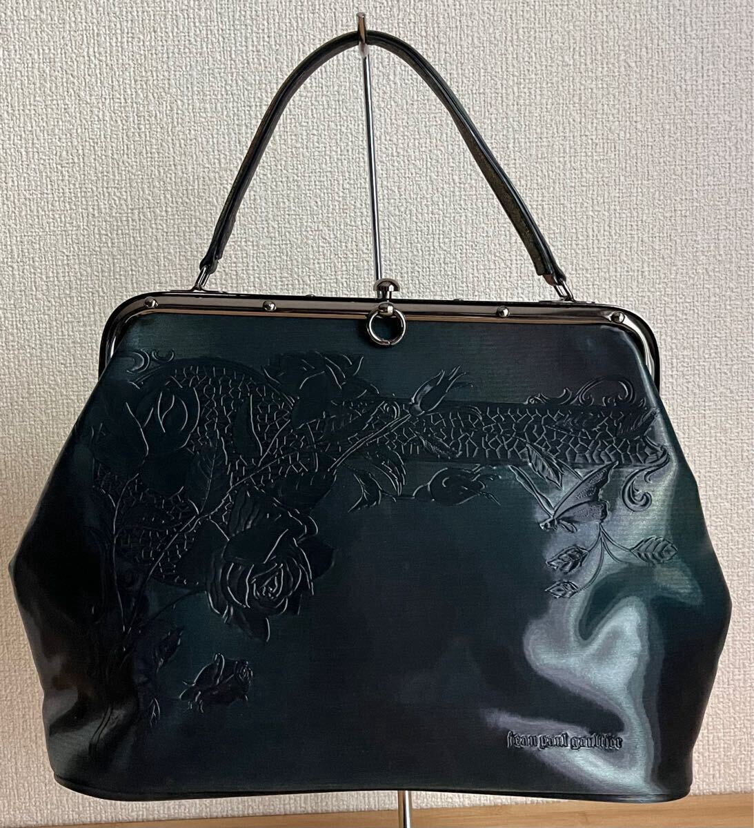 Jean Paul GAULTIER Vサイバー ニューローズ がま口バッグ ジャンポールゴルチエ ゴルチエ 玉虫拍卖