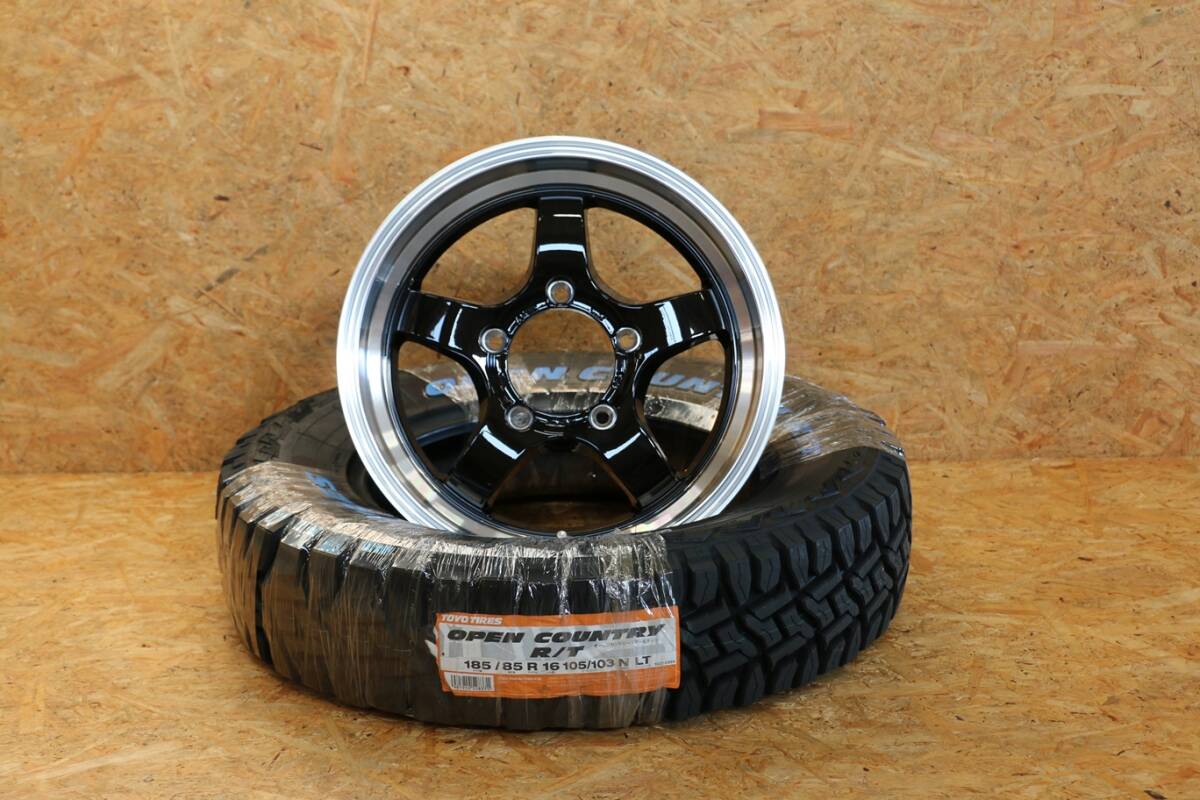 CST 01ハイパー S 16インチ 5.5J +22 5/139.7 ブラックポリッシュ TOYO オープンカントリーR/T 185/85R16 タイヤホイール4本セット 拍卖
