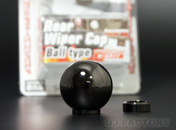 ★LAVAZA ボールタイプ(丸型)リアワイパーキャップ★ ブラッククローム(LRW-BC)拍卖