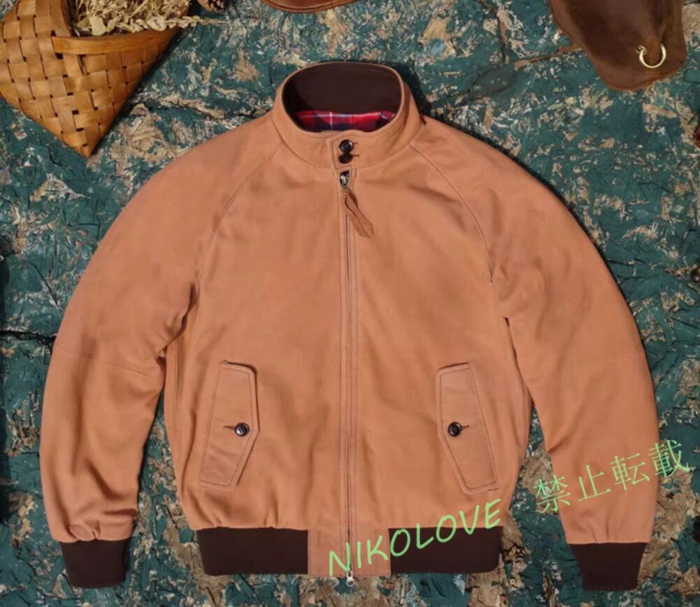 新品 秋冬 G9 レトロ 本革 羊革 メンズライダースジャケット 革ジャン S~5XL ブラウン拍卖