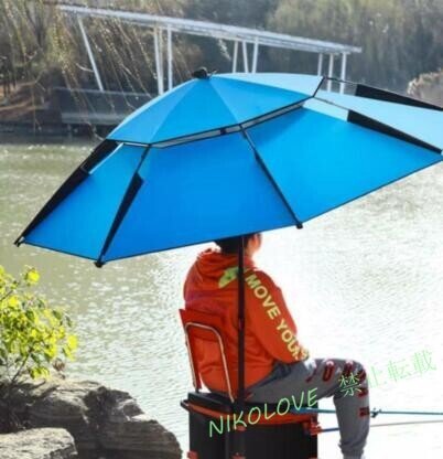 釣り傘2.2m 暑さ対策 撥水加工炭素繊維 日傘パラソル フィッシングパラソル 360度回転角度調節 チルト機能 晴雨兼用UV保護日焼け防止ブルー拍卖