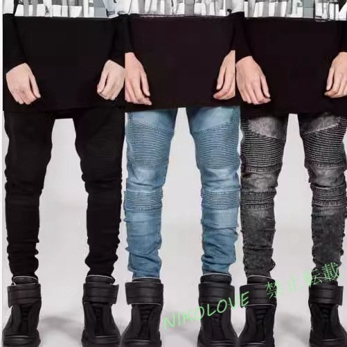 新品 メンズ デニムパンツ バイクジーンズ ストレッチ カジュアル オートバイ バイクパンツ スキニー おしゃれ拍卖