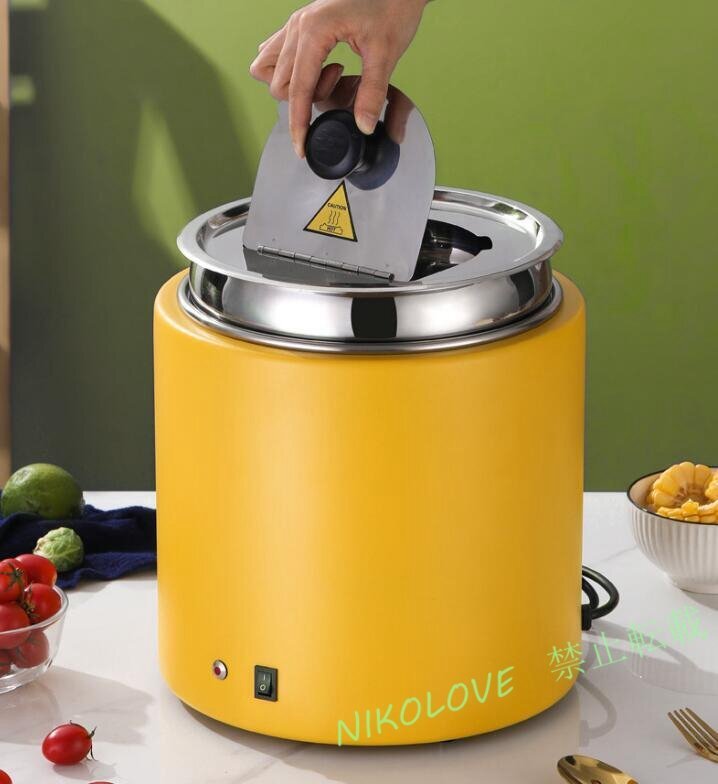 新品 ステンレス鋼 10L スープジャー スープ保温鍋 ビュッフェ 業務用電気式スープウォーマー温度調整 レストラン キッチン用品お色選択可拍卖