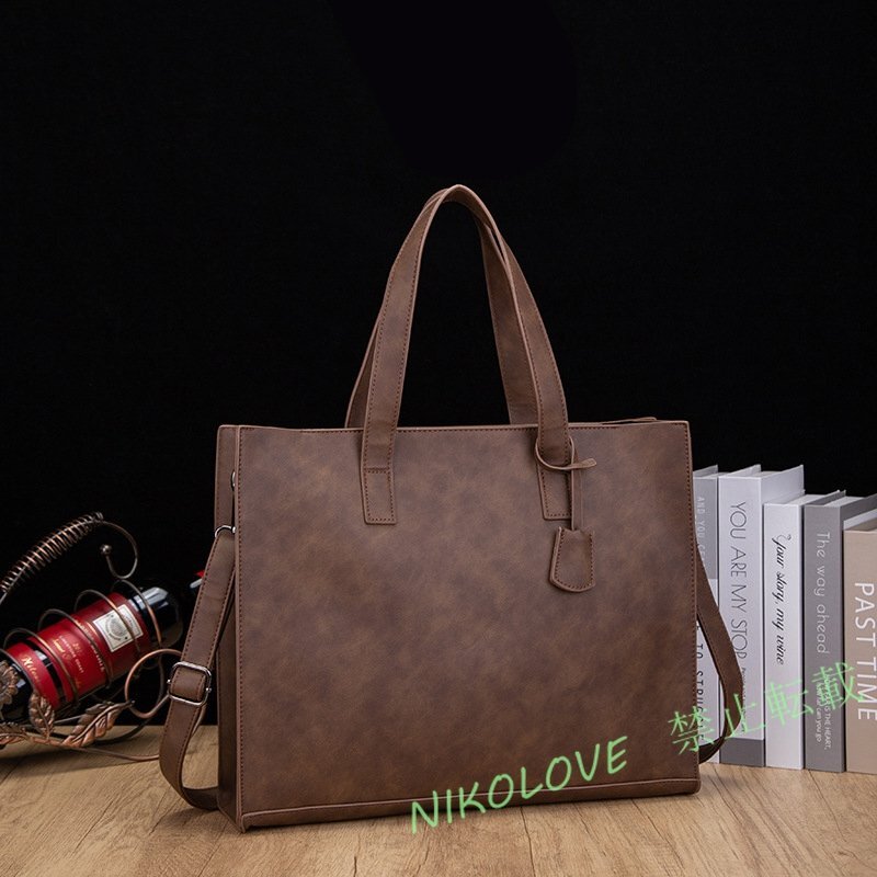 新品 春 ビジネスバッグ ハンドバッグ ショルダーバッグ ブリーフケース 斜め掛け メンズ カバン A4対応 PC収納 通学通勤 大容量 2way拍卖