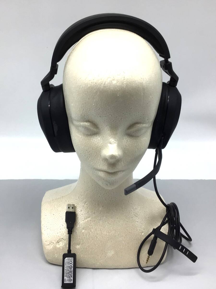 4184 【動作品】Corsair コルセア HS65 SURROUND サラウンド ゲーミングヘッドセッ ト PC周辺機器 ヘッドフォン 3.5mmコネクタ拍卖