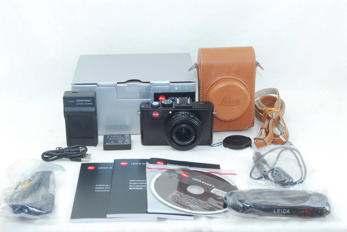 ★美品★LEICA ライカ D-LUX 6 ブラック 大人気機種 付属品満載♪拍卖