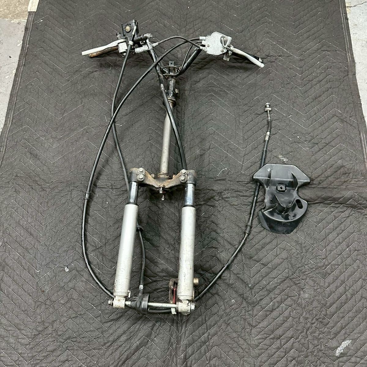 A71 AF35 ライブディオ HONDA 純正 フロントフォーク ステム キャリパー ブレーキマスター 希少コンビブレーキ! AF34 LIVE DIO ZX 拍卖