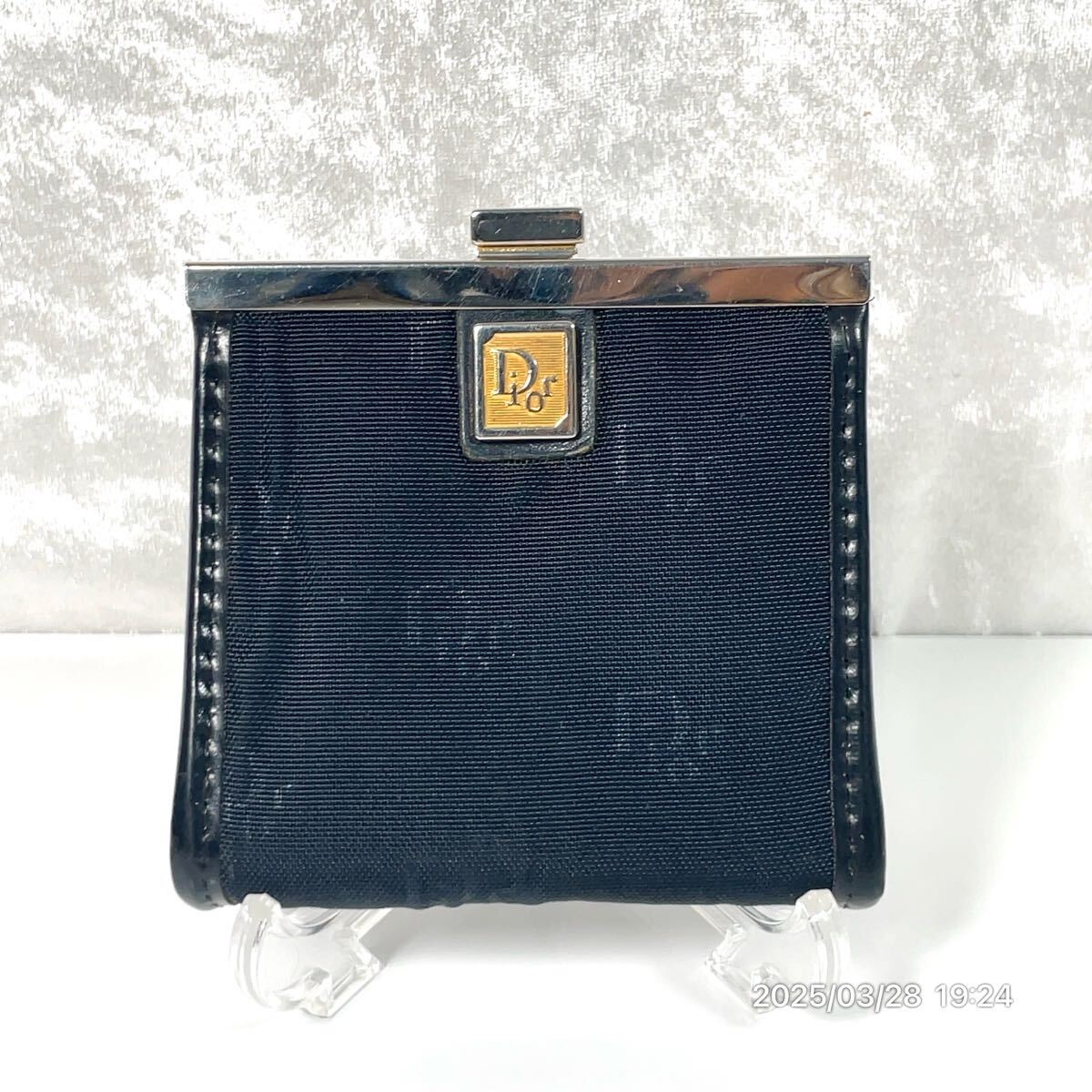 Dior クリスチャン ディオール ブランドロゴ ネイビーカラー コインケース 小銭入れ ウォレット 財布拍卖