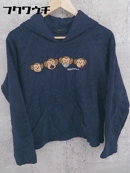 ◇ AEROPOSTALE エアロポステール 長袖 プルオーバー パーカー XL ネイビー * 1002800095100拍卖