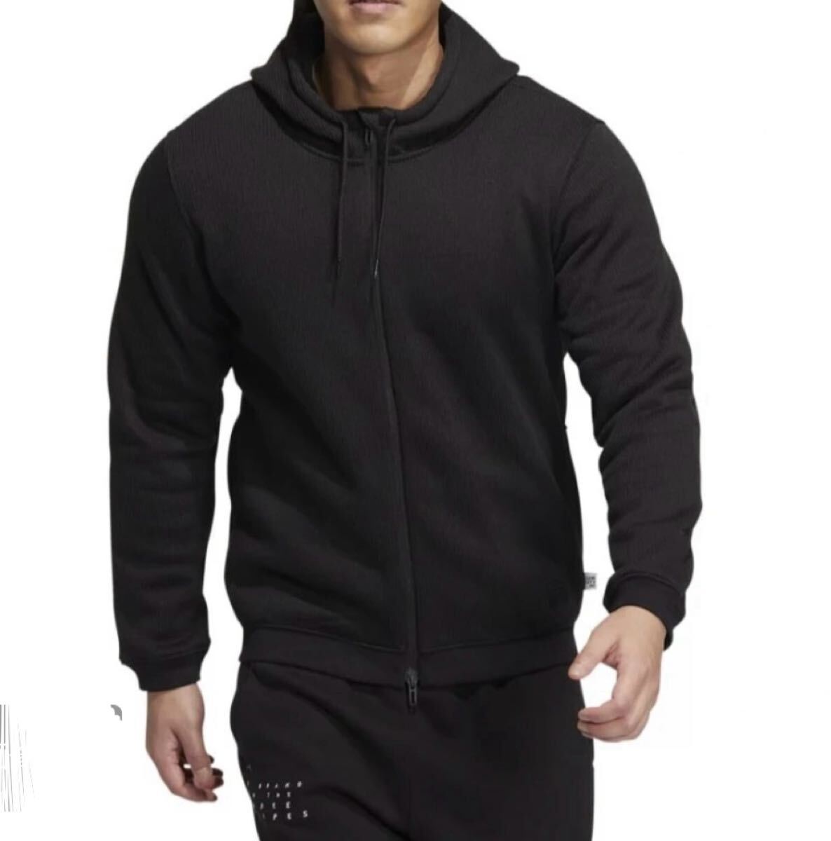 新品¥9,350アディダスadidas☆裏起毛ニットフーディー【S】☆拍卖