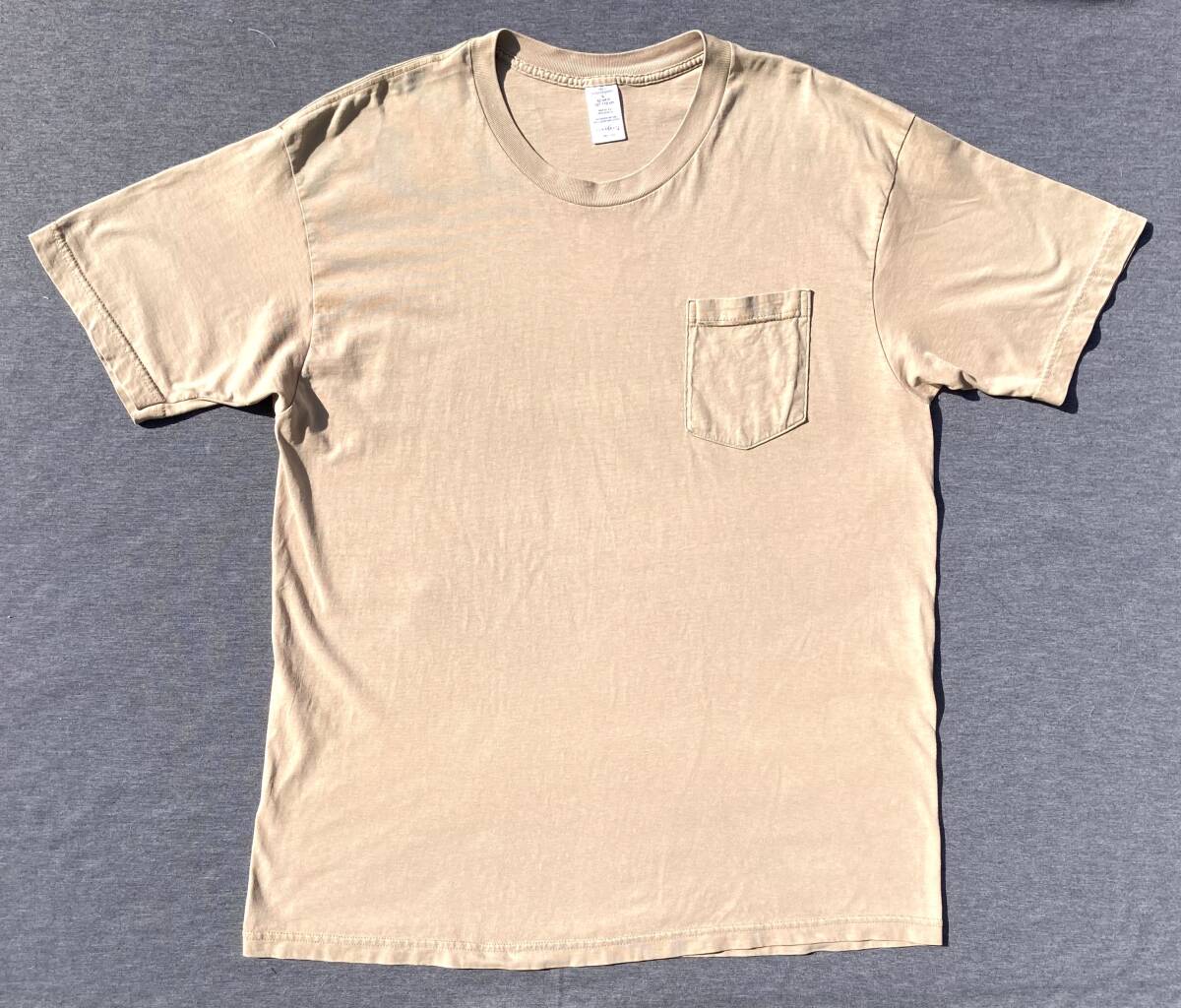 90s USA製 TOWNCRAFT タウンクラフト 無地 ポケT Tシャツ L ビンテージ ブランク拍卖