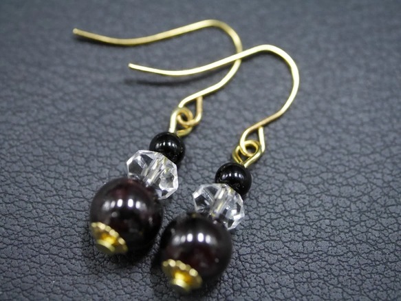 天然石のシンプルピアス 581拍卖