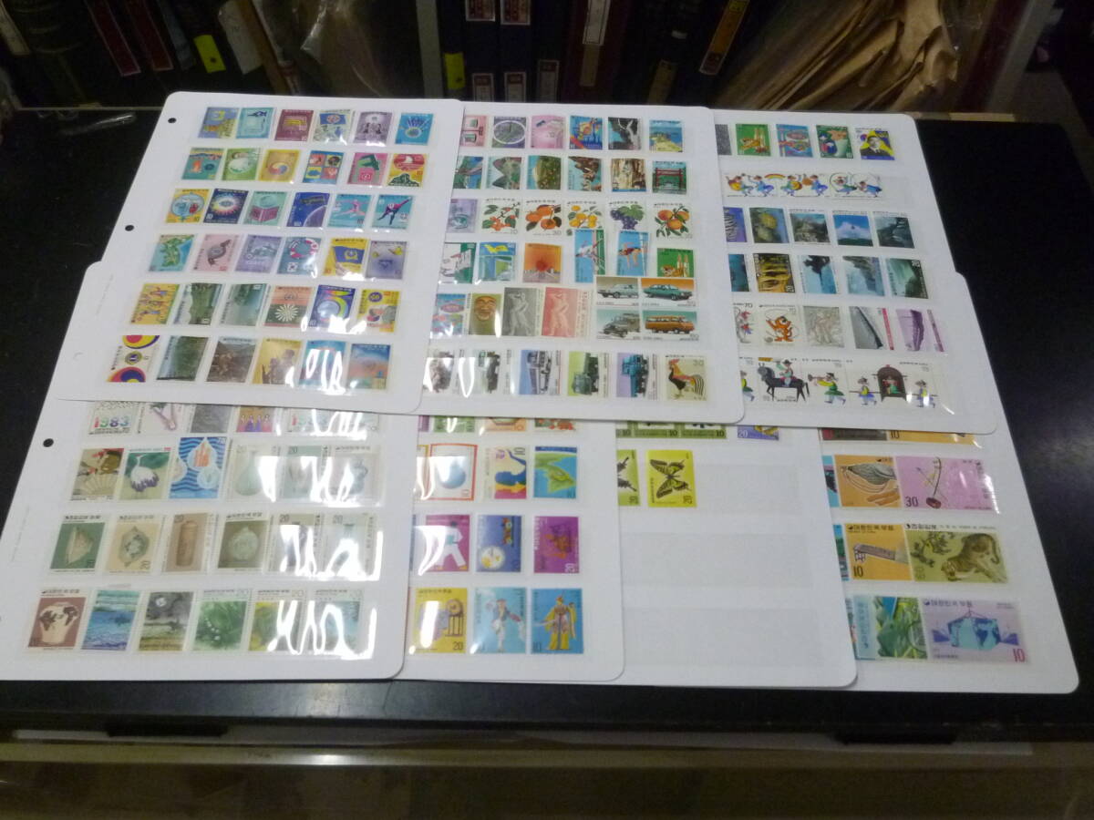 25F S №2 韓国切手 1971-1989年・他 各種 記念 計220種+ 7リーフ 未使用NH~OH・VF拍卖