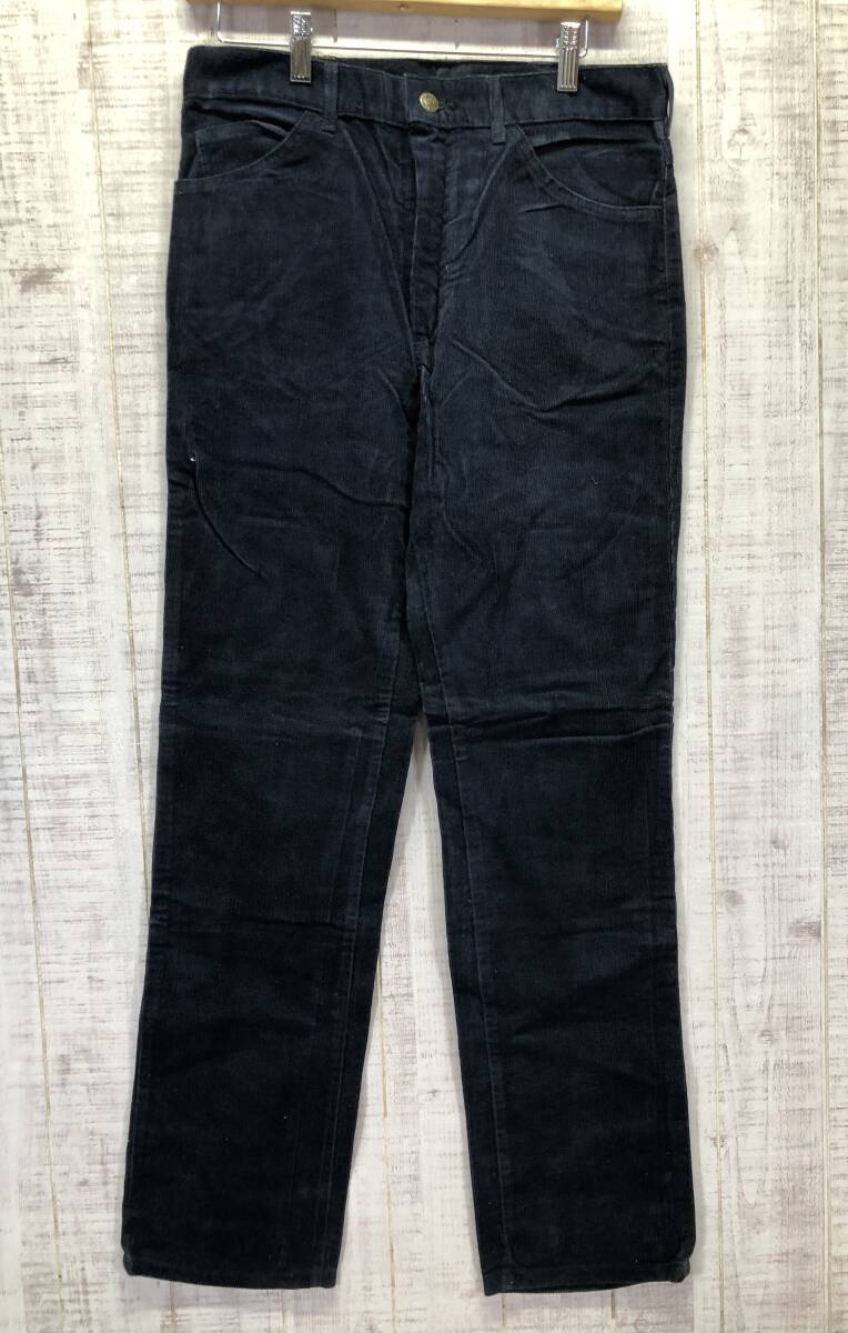 80's ヴィンテージ Lee リー コーデュロイパンツ 200 W33XL28 ダークネイビー USA製 #404拍卖