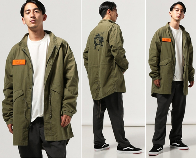 25,080円 新品タグ付 HUF ハフ FEELS GOOD FISHTAIL PARKA フィールグッドフィッシュテール モッズコート ミリタリー スケーター M-51拍卖