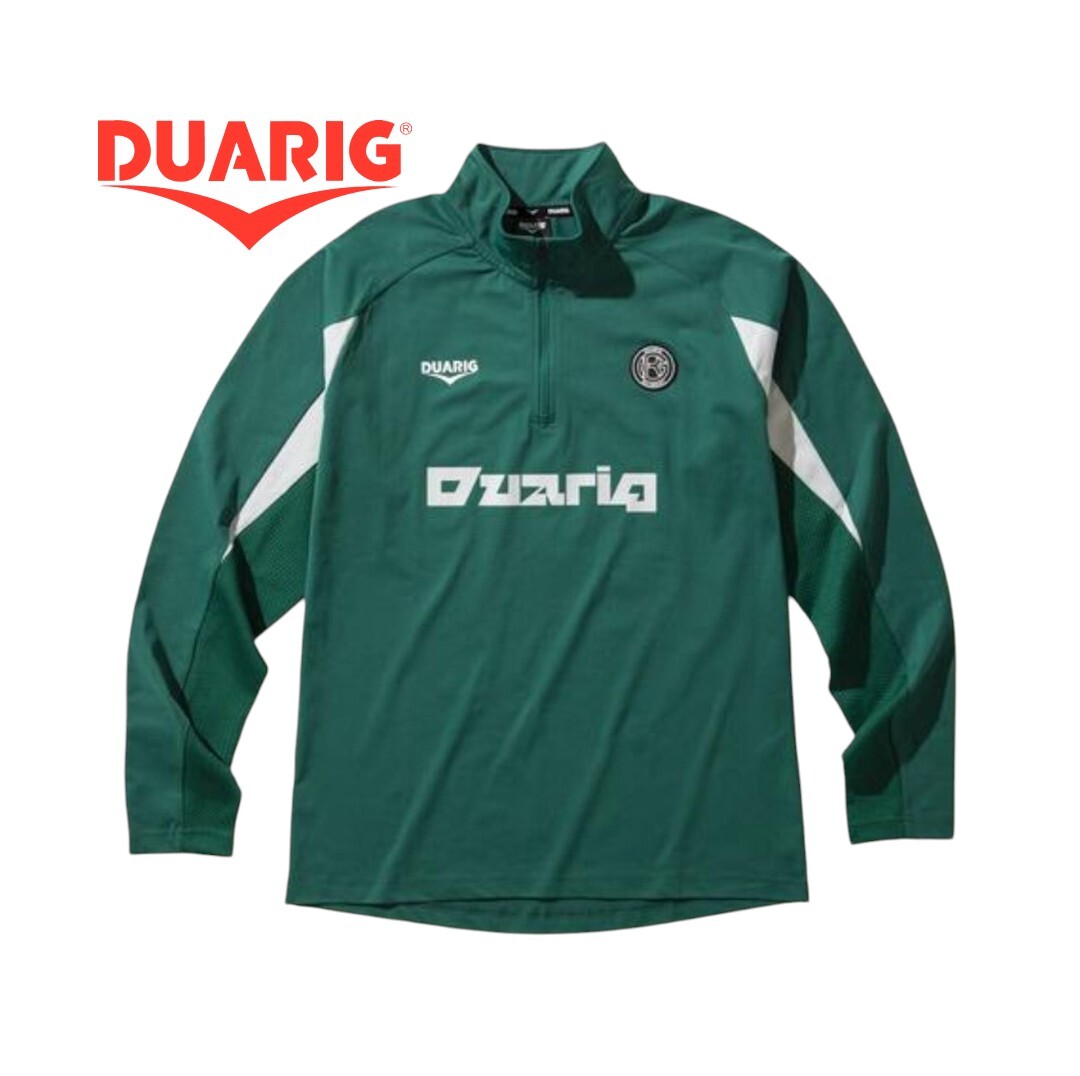 【新品特価!定価6589円が70%OFF!】DUARIGデュアリグサッカーウェア ニット ハーフジップ ジャケット 4F0010-SCWR-741CD GRN/2/サイズXL拍卖