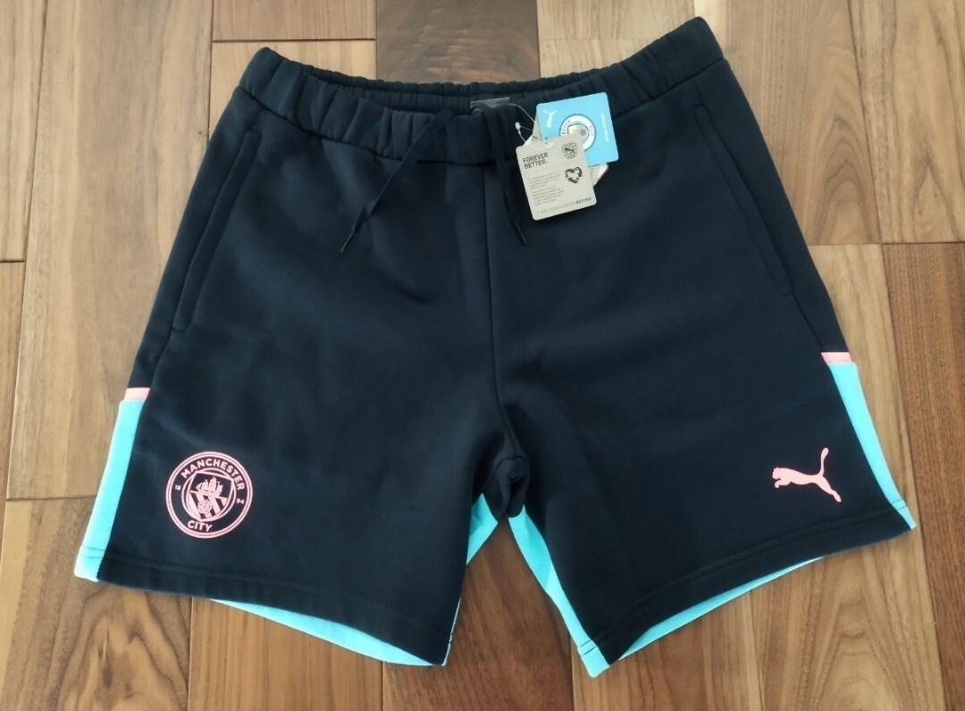 【新品特価!定価5500円が63%OFF!】プーマ(PUMA)サッカーウェア レプリカパンツ MCFC 3rdカジュアルショーツ/772905-03/USサイズL拍卖