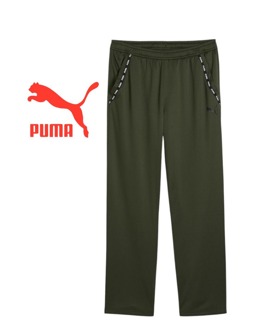 【新品特価!定価7150円が52%OFF!】プーマ ロングパンツ FIT PWRフリース ライト ジョガー TAPE 526356 ダークオリーブ/サイズXXL拍卖