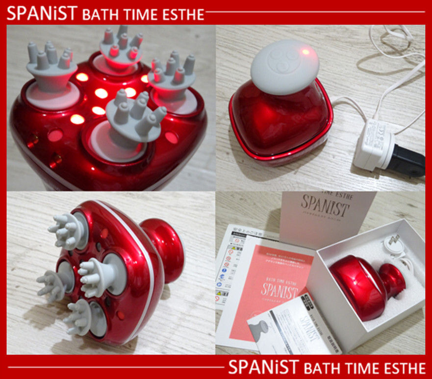 ★美品 アデランス独自のヘッドスパマシン バスタイムユニット スパニスト 頭皮マッサージ&フェイシャル美顔器 育毛 スカルプケア美容器★拍卖