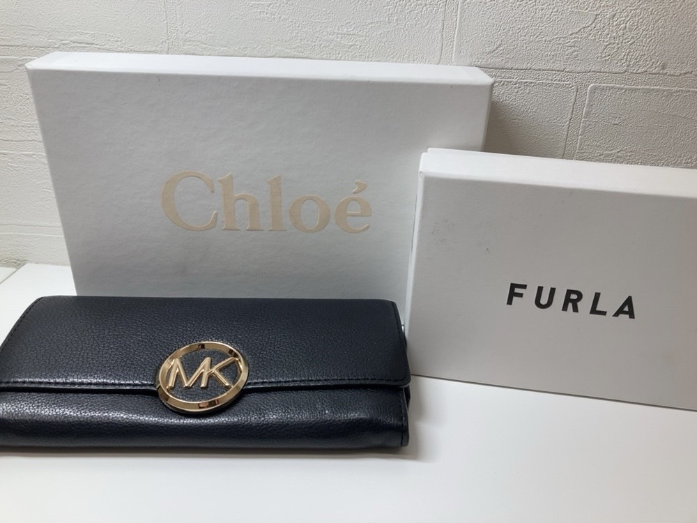 ★Chloe MICHAELKORS FURLA クロエ マイケルコース フルラ 財布 まとめ 中古 長財布 レザー 折りたたみ ブラック 黒 拍卖