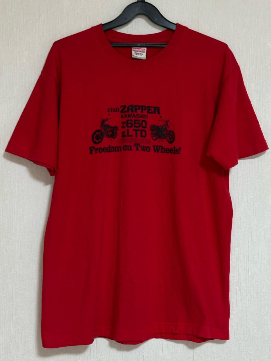 club ZAPPER KAWASAKI z650<D OWNERS CLUB カワサキ バイク 半袖Tシャツ L拍卖