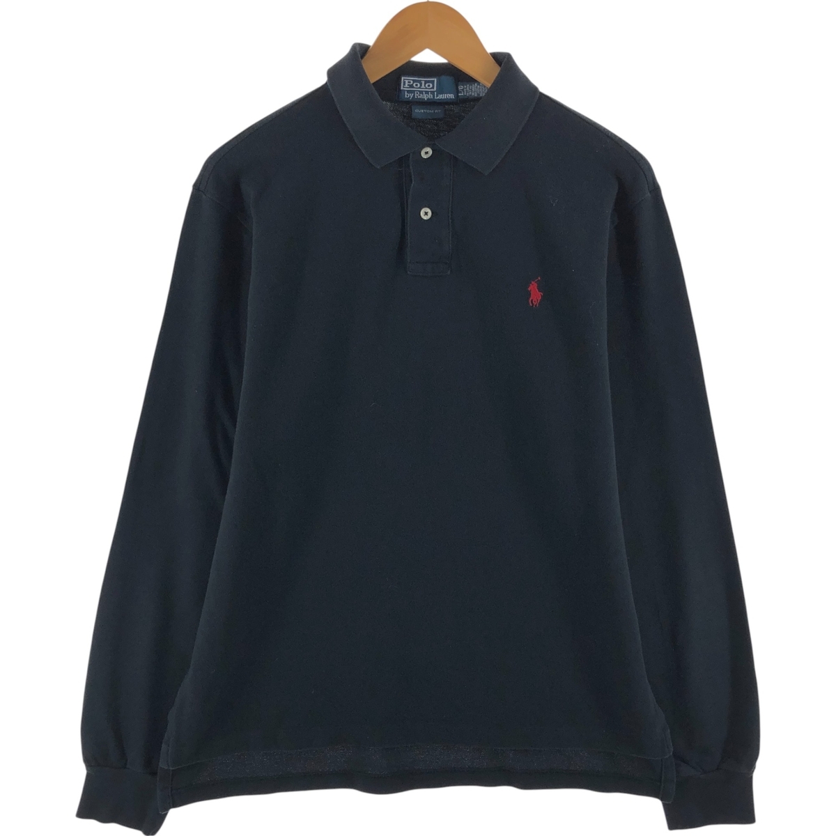 古着 ラルフローレン Ralph Lauren POLO by Ralph Lauren CUSTOM FIT 長袖 ポロシャツ メンズL相当 /eaa528835拍卖