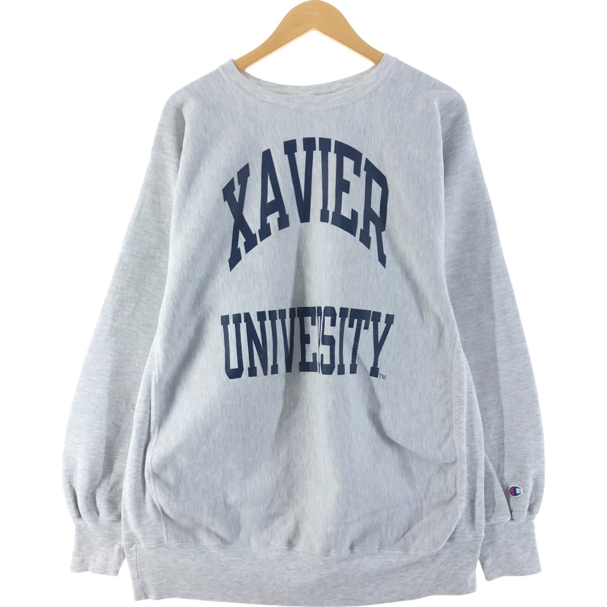 古着 ビッグサイズ 90年代 チャンピオン リバースウィーブ 刺繍タグ カレッジスウェットシャツ トレーナー メンズXXXL相当/eaa536496拍卖
