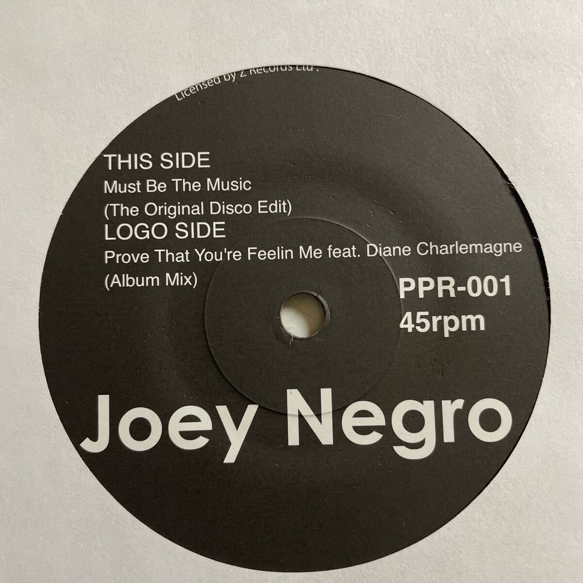 【7インチ】Joey Negro Must Be The Music DISCO HOUSE 45 Muro 7inch 拍卖