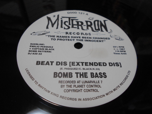 12” BOMB THE BASS/BEAT DIS拍卖