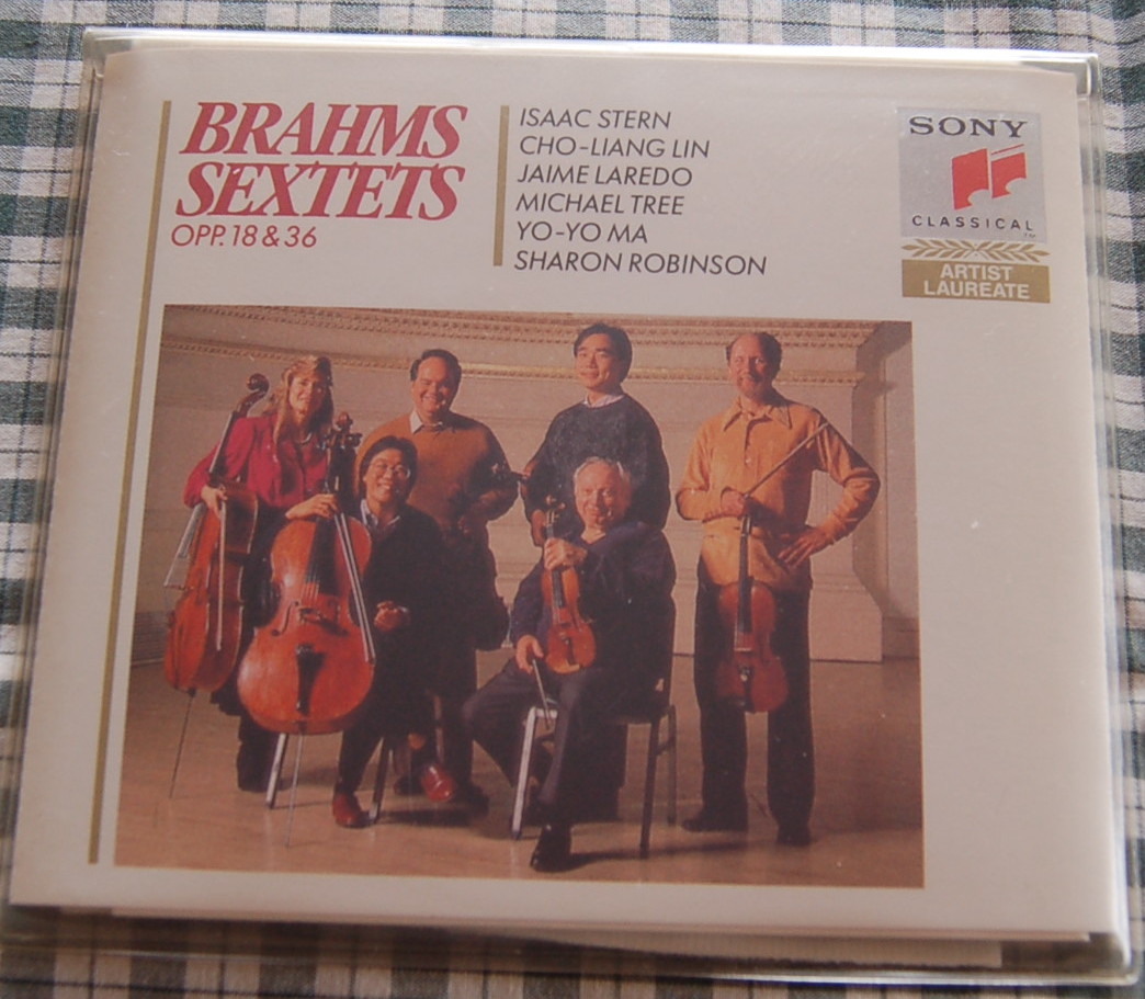 【送料無料】Stern Lin Laredo Tree Yo-Yo Ma Robinson【Brahms String Sextets Opp.18 & 36】2枚組中古美品拍卖