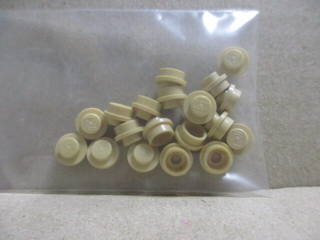 レゴ パーツ 1×1丸プレート タン20個 新品拍卖