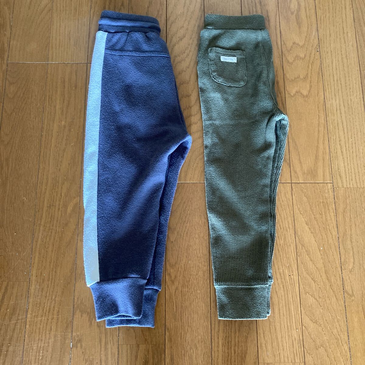 バースデイサーマルワッフル生地ラインパンツ2枚セット拍卖