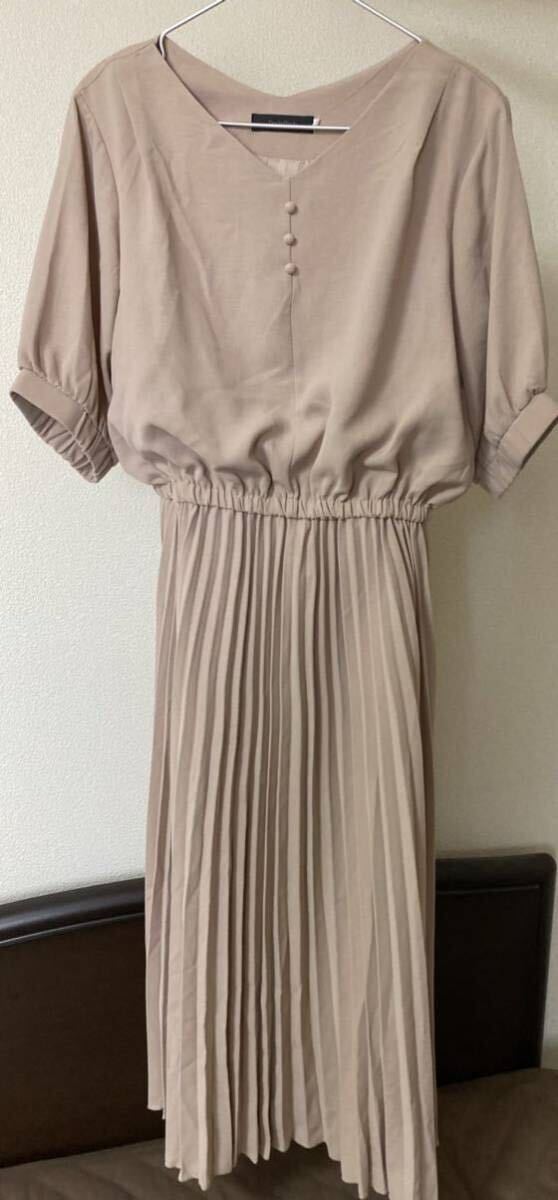 Doula Doula Vネック プリーツ ワンピース フリーサイズ拍卖