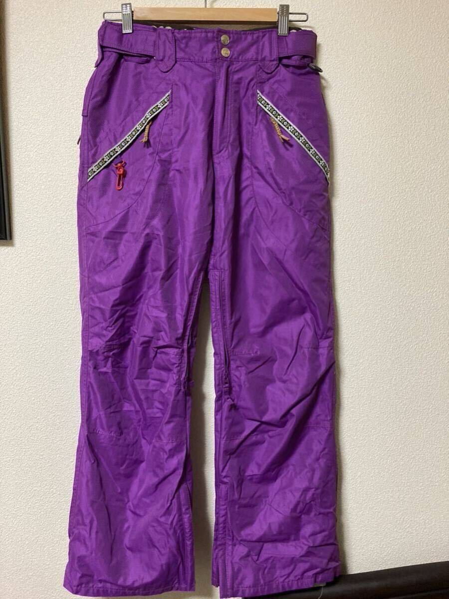アシックス/arg/スノーパンツ/Sサイズ/パープル/スノーウェア/スキー/スノボー/中古/美品拍卖