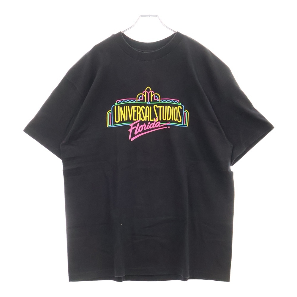 VINTAGE ヴィンテージ 90s UNIVERSAL STUDIOS FLORIDA ユニバーサル スタジオ フロリダ Tシャツ 半袖カットソー ブラック拍卖