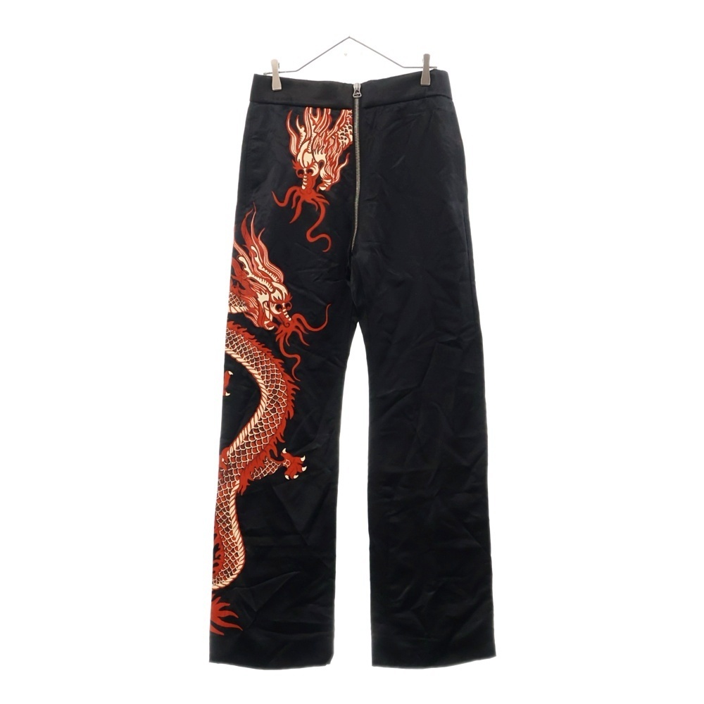 GUCCI グッチ Love Parade Dragon Zip Pants 685952 ラブパレード ドラゴンジップパンツ ブラック拍卖