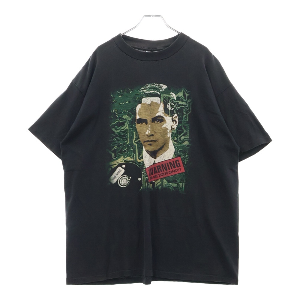 VINTAGE ヴィンテージ 90s JOHNNY MNEMONIC JM MOVIE PROMO ジョニー・ニーモニック Tシャツ 半袖カットソー ブラック拍卖