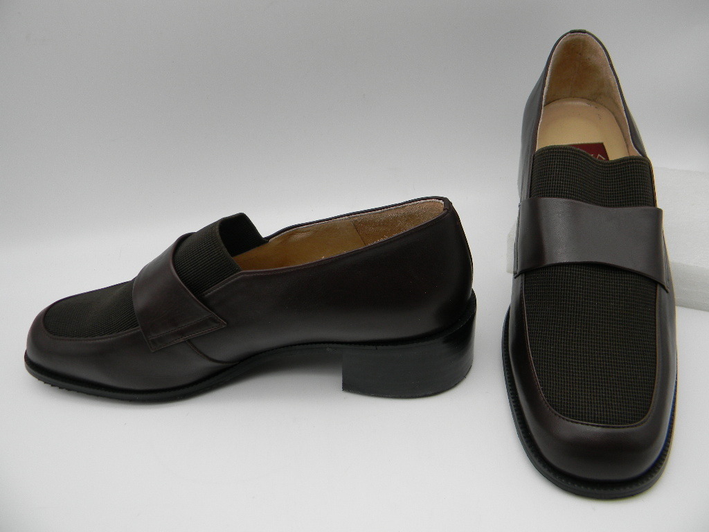 ■【 OZMA 】◆ 革パンプス(36・1/2)24cm位 こげ茶色拍卖