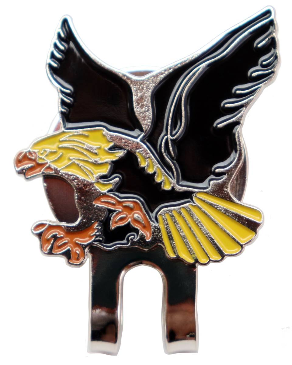 ゴルフマーカー イーグル(鷲) ハットクリップ マグネット(磁石)着脱 かっこいいボールマーカー拍卖