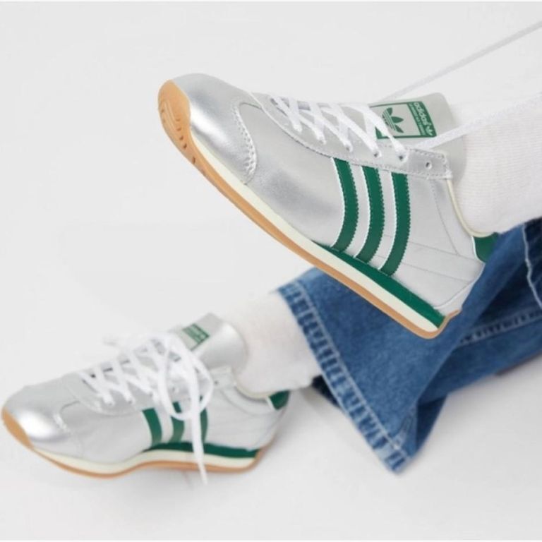 アディダス 27cm カントリー OG W 定価15400円 シルバー グリーン COUNTRY オリジナルス US10拍卖