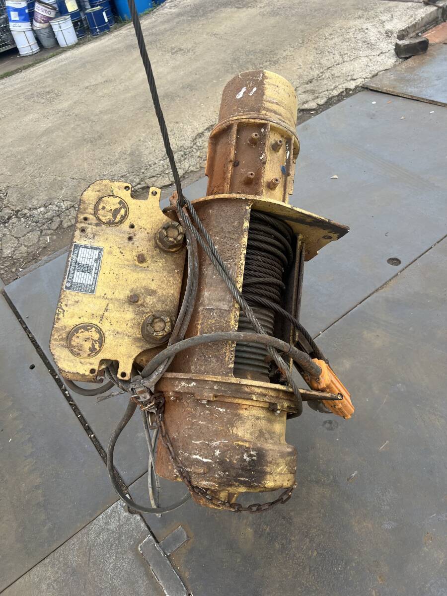 ☆長崎発☆日立 2AT 電動チェーンブロック 電動ウインチ 2t◆動作未/現状渡し拍卖