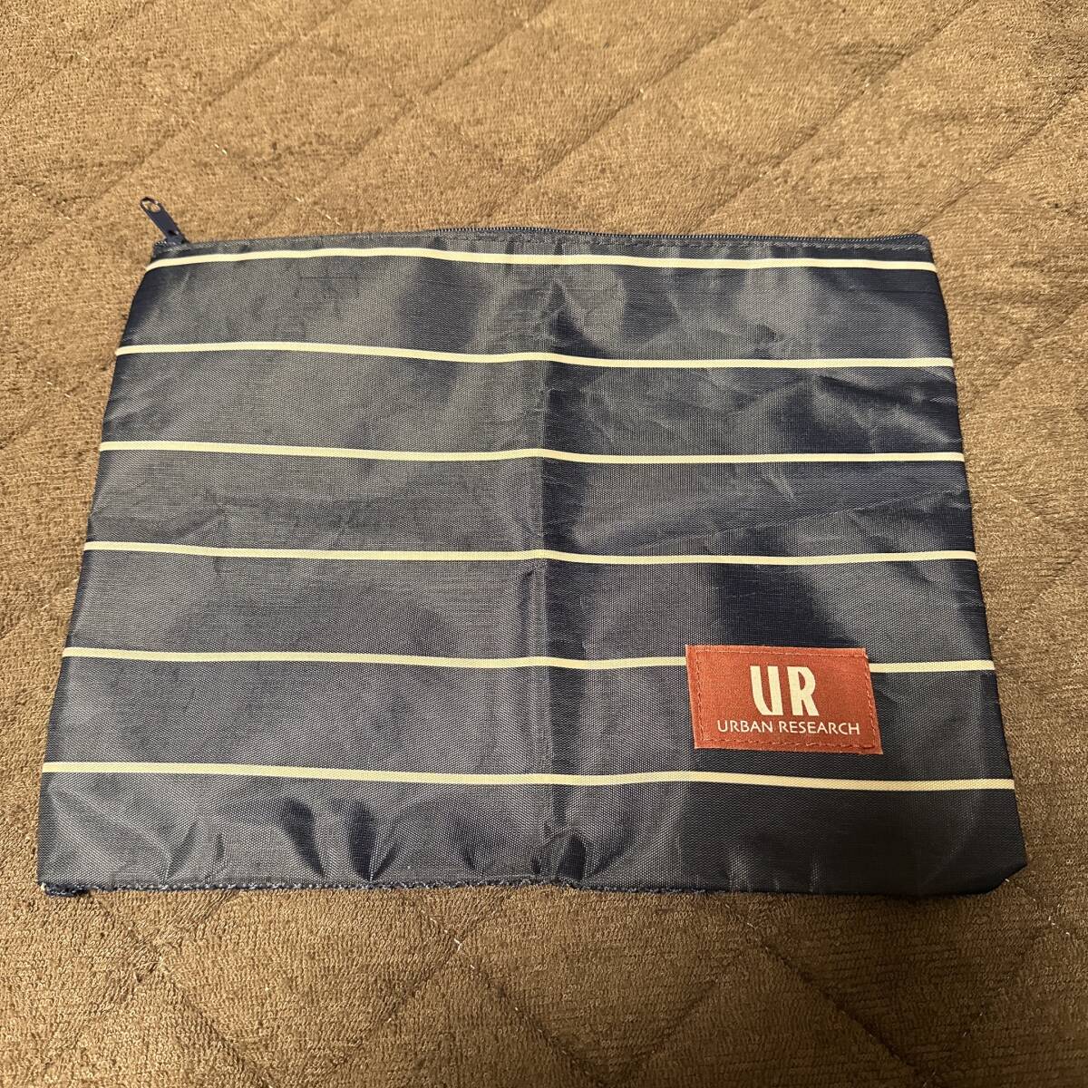 【未使用品】 URBAN RESEARCH アーバンリサーチ ネットポーチ ネイビー ナイロン セカンドバッグ拍卖