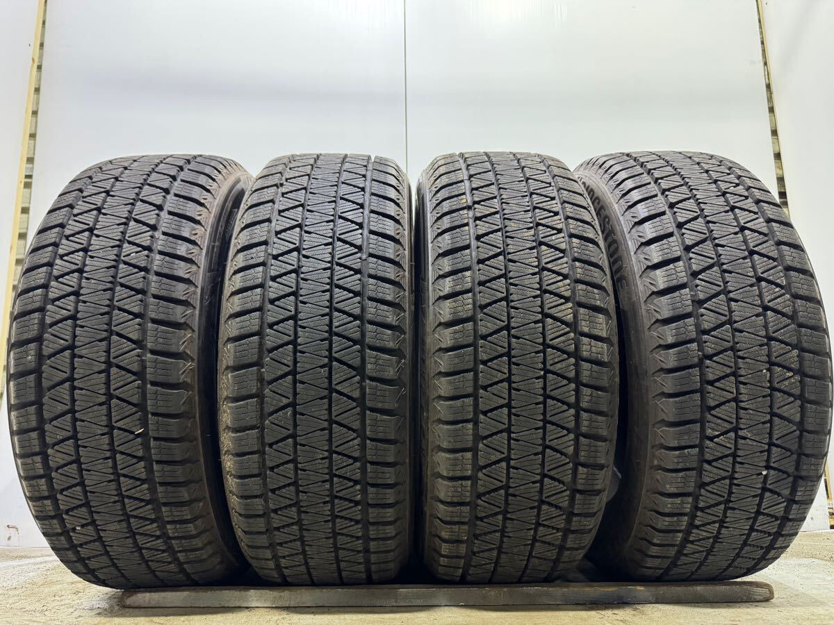 【225/55R18】1764 バリ溝 BRIDGESTONE DM-V3 2019製 スタッドレス×4 約9〜9.5mm・9分山拍卖